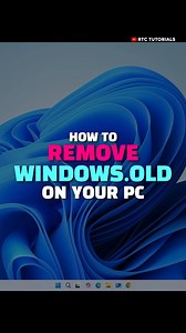 34K views · 387 reactions | How to Remove Windows old Folder in Windows #windows11 #technology #pctips #fbreelsvideo #windows10 | RTC Tutorials | Facebook