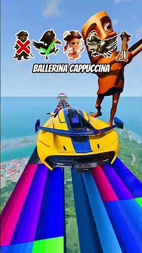 Pirate Italian Brainrot vs Jump Challange - BeamNG.Drive #italianbrainrot