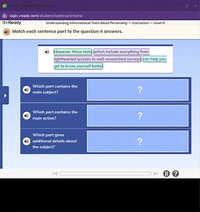 Chrome - Reading To Do, i-Readylogin. iready. com/student/dash... | Filo