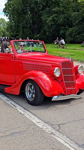 5.7K views · 137 reactions | 1935 Ford Phaeton Classic Car Drive By Engine Sound Cruisin Hines Westland 2025 | Casey Faitel | Facebook