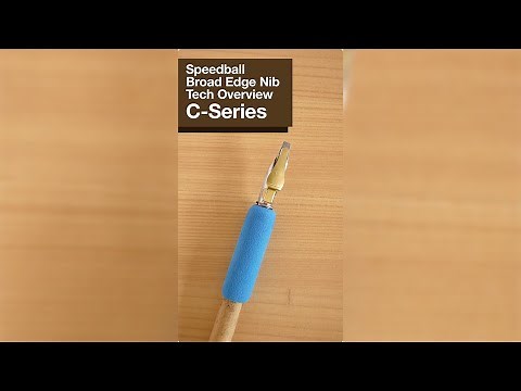 Speedball C-Series Nibs Tech Overview with Sandro Bonomo (Broad Edge Nibs Calligraphy)