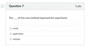 The _ of this new method improved the experimentresultapplic... | Filo