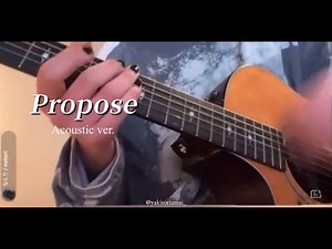 [나토리] Propose(Acoustic ver.) | 가사 번역