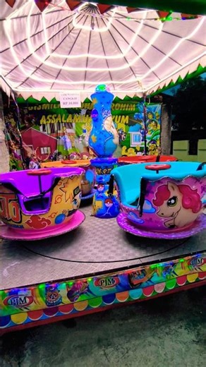 Funny Carousel 💞 odong mangkuk ungu lucu 😍