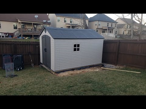 Lifetime 8x12.5 shed build and review.