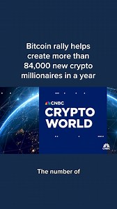 The population of crypto millionaires in the world soared 95% over the past year, as bitcoin ETFs and other crypto assets climbed, according to a report. | CNBC