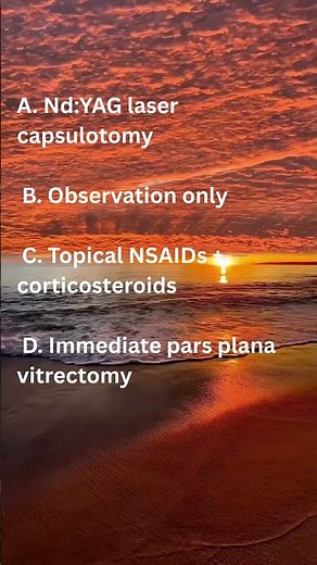 Macular Edema After Cataract Surgery | CME Diagnosis & Treatment MCQ #ophthalmology #cataractsurgery