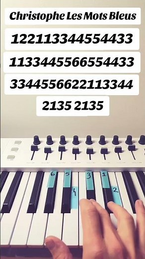 Christophe Les Mots Bleus - Piano Tutorial #piano #pianotutorial
