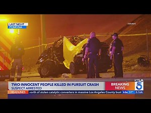 Pomona pursuit ends with 2 innocent motorists killed