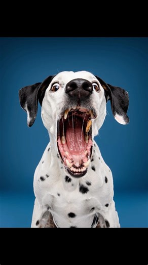 BEST OF lancers de croquettes avec un Dalmatien, la photo à la fin 😍 #dalmatien #dalmatiandog #dogs