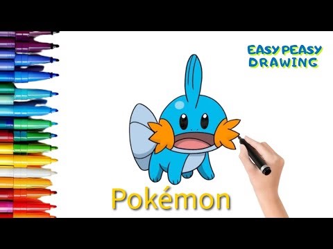 How To Draw Mudkip | Pokemon 