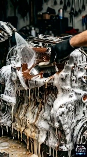 100% Rusty Engine Cleaning Transformation #asmr #shorts