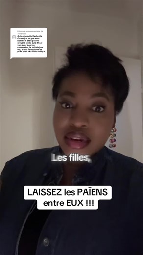 Réponse à @Tendresse Une chrétienne CONVERTIE épouse son semblable. Un point un trait. Est considéré païen toute personne qui ne confesse pas le Seigneur JESUS comme son Seigneur et sauveur. #LeSangduSeigneurJESUSCHRISTsurcettevidéo #relationchrétienetpaïen