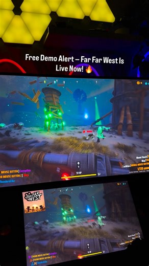 🚨 Free Demo Alert! 🚨 Far Far West is LIVE on Steam Next Fest starting Feb 18, 2026! 🎮 Drop in solo or squad up with up to 3 friends, cast insane spell combos, blast through enemies, and escape with your bounty. Don’t wait — demo ends when the festival does. Play now & wishlist the full game! #ffwpartner #FarFarWest #SteamDemo #CoopChaos #NextFest | Lazyfoxplays