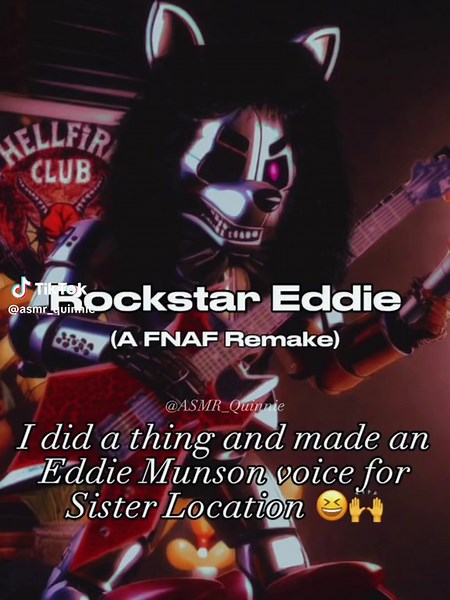 We interrupt this program to provide you with Eddie Munson in FNAF. 😁 (If my audios don’t suit you, simply scroll. Don’t comment negativity) #eddiemunson #eddiemunsonaivoice #edwardmunson #eddiemunsonedit #fnaf #sisterlocation