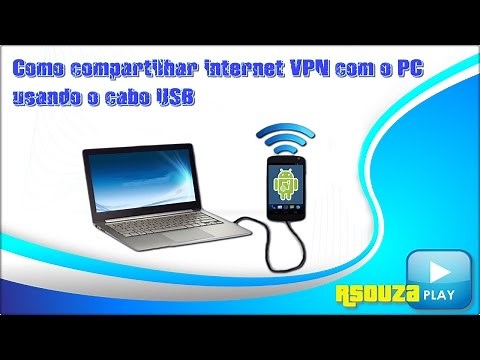 Como compartilhar a internet VPN do celular para o pc com o cabo USB