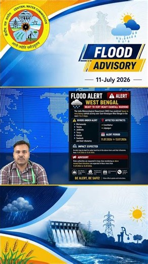 Flood Bulletin 11 July 2026 | India Flood Advisory | CWC Update | IMD Heavy Rain Alert