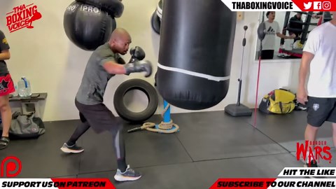 VICTOR SANTILLAN 12-0 4KO'S UNLEASHING STRONG COMBINATIONS ON THE HEAVY BAG | TRAINING FOOTAGE