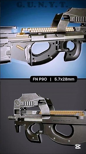 FN P90 | 5.7×28mm Firing 🔥 working system 😱. #shorts #viral #gunyt