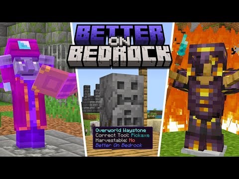 MİNECRAFT BEDROCK İÇİN EN İYİ 4 MOD! • GERÇEKÇİ VE HAVALI MİNECRAFT BEDROCK MODLARI