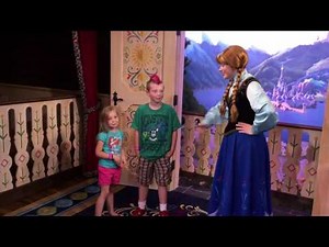New Anna and Elsa meet and greet in their new Royal Sommerhus in Epcot