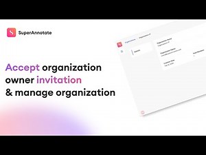 How to accept organization owner invitation and manage an organization