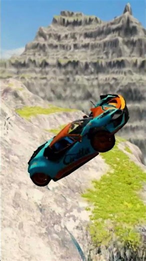 Truck vs Giant Lava Pit 😱 BeamNG drive #94 #beamng #beamngdrive #usa #brasil #viral #shortsyoutube