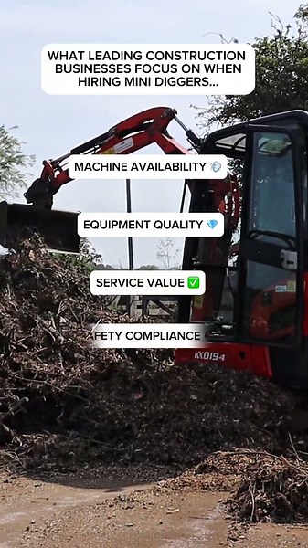 How LEADING 🏆 construction business hire mini diggers 💪#whchire #tips
