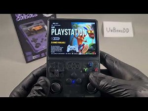 R36s Original Unboxing Handheld Game Console And Test Gameplay