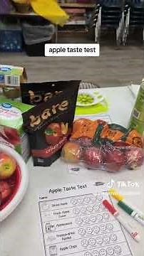 Apple Taste Test for Kids #STEAM #FiveSenses #PreschoolScience