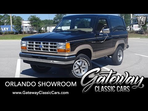 1990 Ford Bronco II Eddie Bauer 4x4 For Sale Gateway Classic Cars Orlando #1658