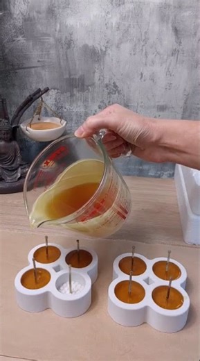 DIY Beeswax Tealighs. How to make tealighrs Full Process #candlemaking #beeswaxcandles #shorts