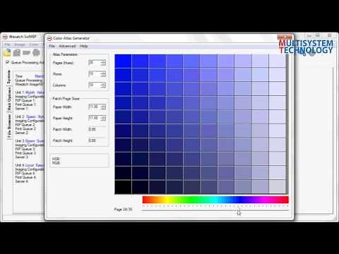 Wasatch SoftRIP - Color Atlas Generator