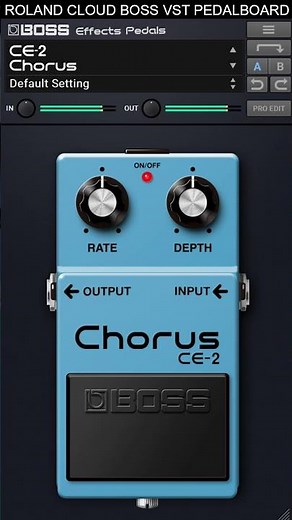 BOSS CE-2 Chorus | Effects Pedals Plugin Official Roland Cloud