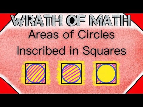 Area of Circles Inscribed in Squares | Geometry, Inscribed Circles, Finding Area