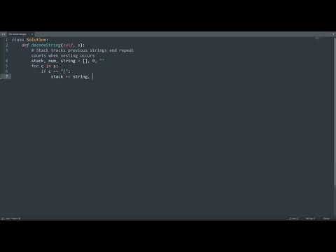Leetcode 394. Decode String in Python | Python Leetcode | Python Coding Tutorial | Python Code ASMR