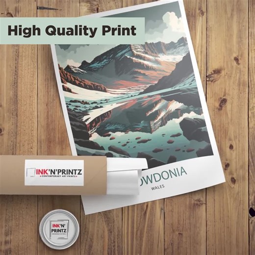 Edinburgh Watercolour Painting Poster Scotland Wall Art Historic City Landscape Print Gift for UK Travel Lovers and Fans of Scenic Scottish