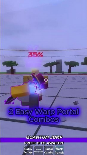 2 QUICK And EASY COMBOS For WARP PORTAL In HEROES BATTLEGROUNDS (HB)