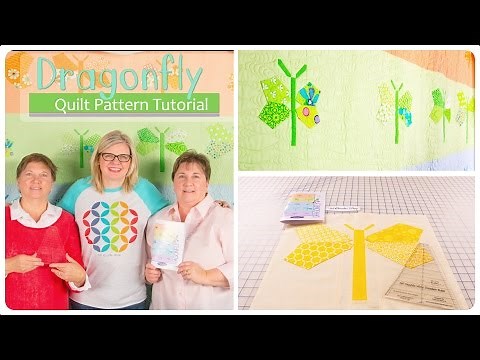 Dragonfly Quilt Block Tutorial Featuring the Double Wide Dresden Ruler