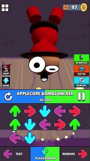 GA Applecore Unfair Bambi | FNF Character Test