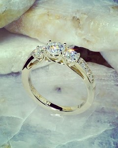 51K views · 2K reactions | Hot off my bench: a custom re-design using my client’s old diamond wedding rings and earrings. I safely removed the diamonds and crafted a ring to house all the stones...here’s the end result  | JP the Jeweler | Facebook