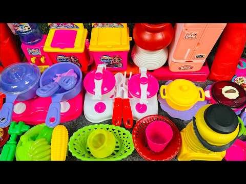 6:08 Mini Kitchen Set Collection for Kids Playing | Unboxing Kids Kitchen Set