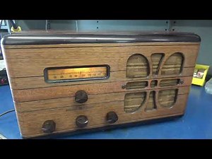 1948 General Electric GE Model E-62 Vintage AM Shortwave tube radio repair Looked restored Nope
