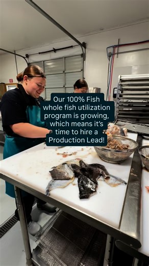 50 reactions | Our 100% Fish  whole fish utilization program is...