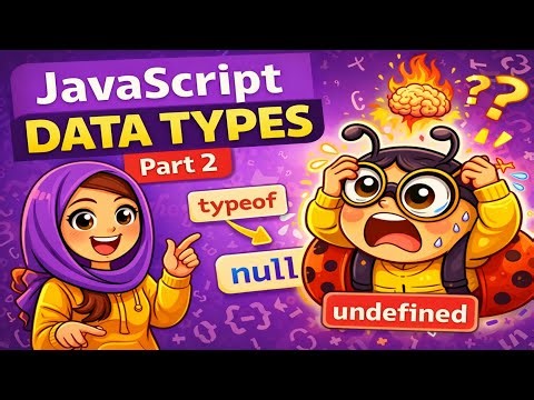 JavaScript Data Types Part 2 | typeof ,Array, null & undefined Explained in Urdu 🔥