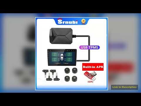 Srnubi USB Android TPMS Car Tire Pressure Alarm Monitor System For vehicle Android player Temperatu