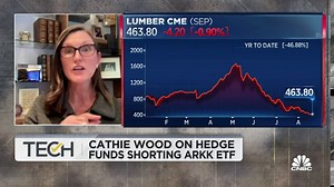 Ark Invest founder Cathie Wood on hedge fund shorts against ARKK fund