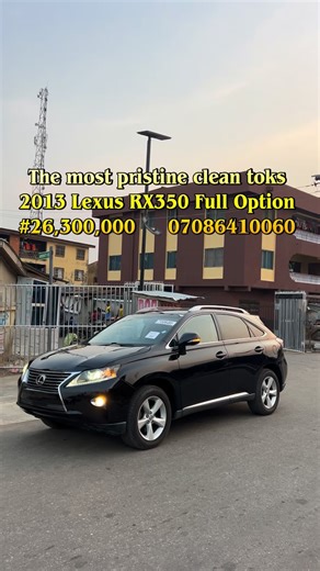 PRAIZETHOMPSONAUTOS LAGOS | DIRECT TOKS {JANUARY 2026 ENTRY}🔥 LEXUS RX350 YEAR - DIRECT 2013 FULLEST OPTION ( SWEET BLACK ON BLACK ) REVERSE CAMERA,NAVIGATION... | Instagram