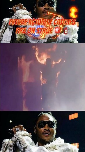 SHOCKING MOMENT: Future ACTUALLY Catches Fire on Stage 🔥🧯 #future #rollingloud #liveperformance