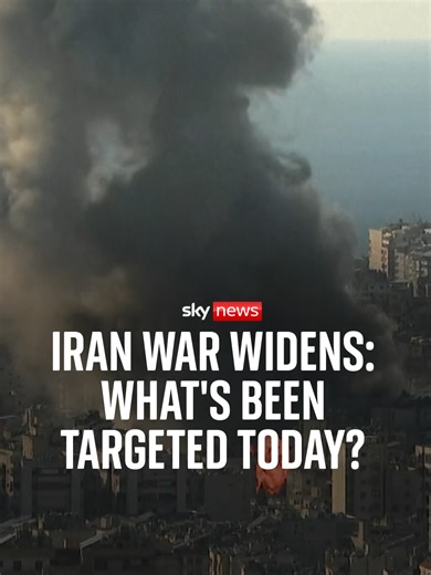As the Iran war widens, what's been targeted today? Sky's Adam Parsons looks at how the Iran conflict unfolded on its third day #iran #middleeast #us